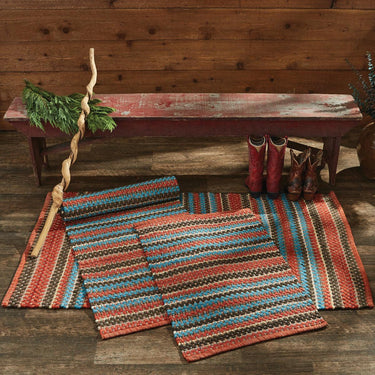 Santa Fe Chindi Rug 3' x 5' - Set of 2 Park Designs - The Fox Decor